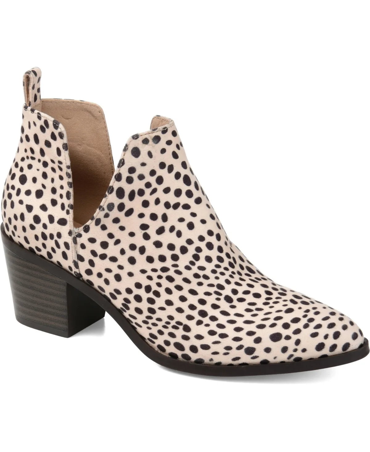 Lola Cut Out Stacked Heel Dress Booties by Journee Collection