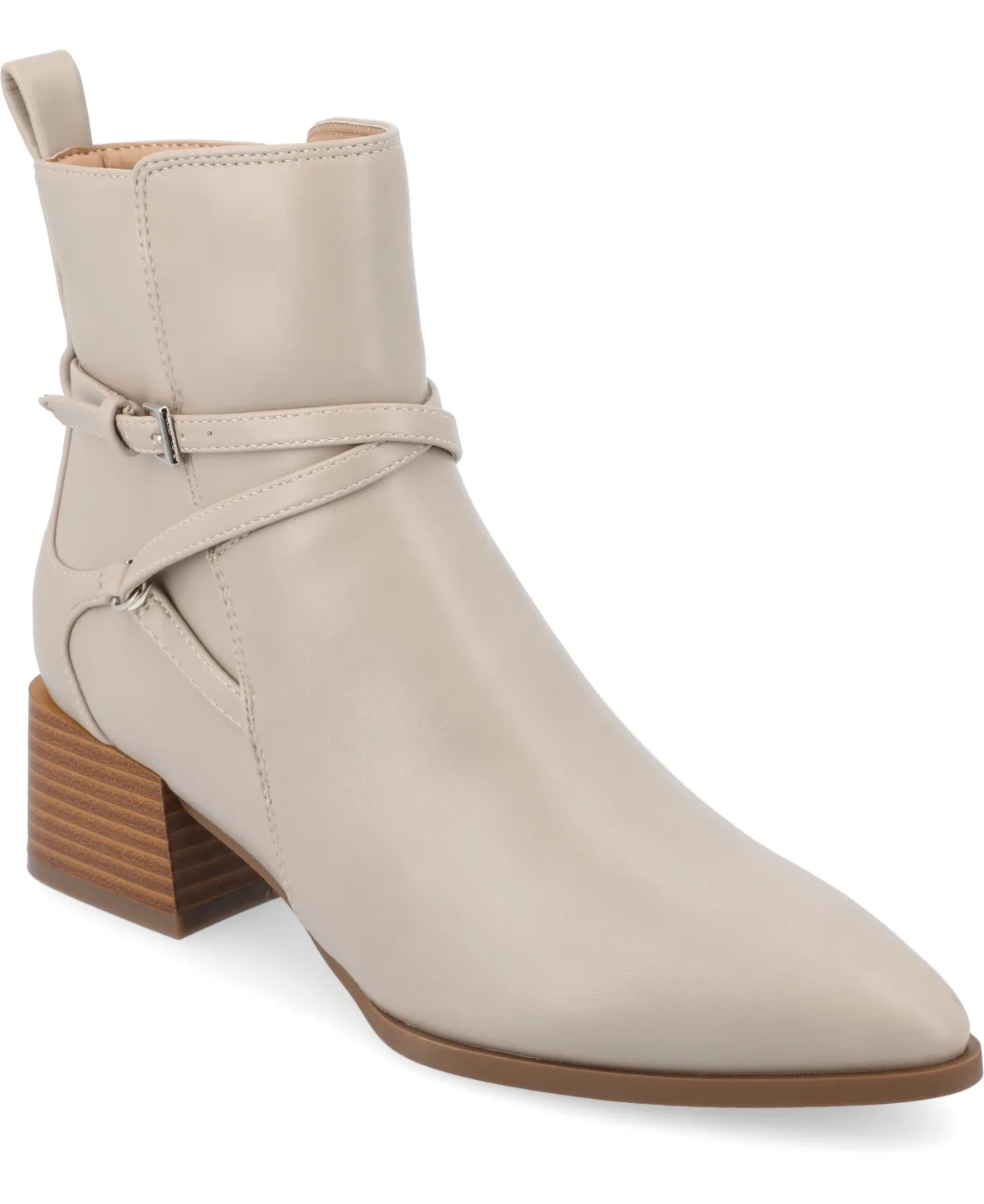 Estelle Stacked Block Heel Booties by Journee Collection