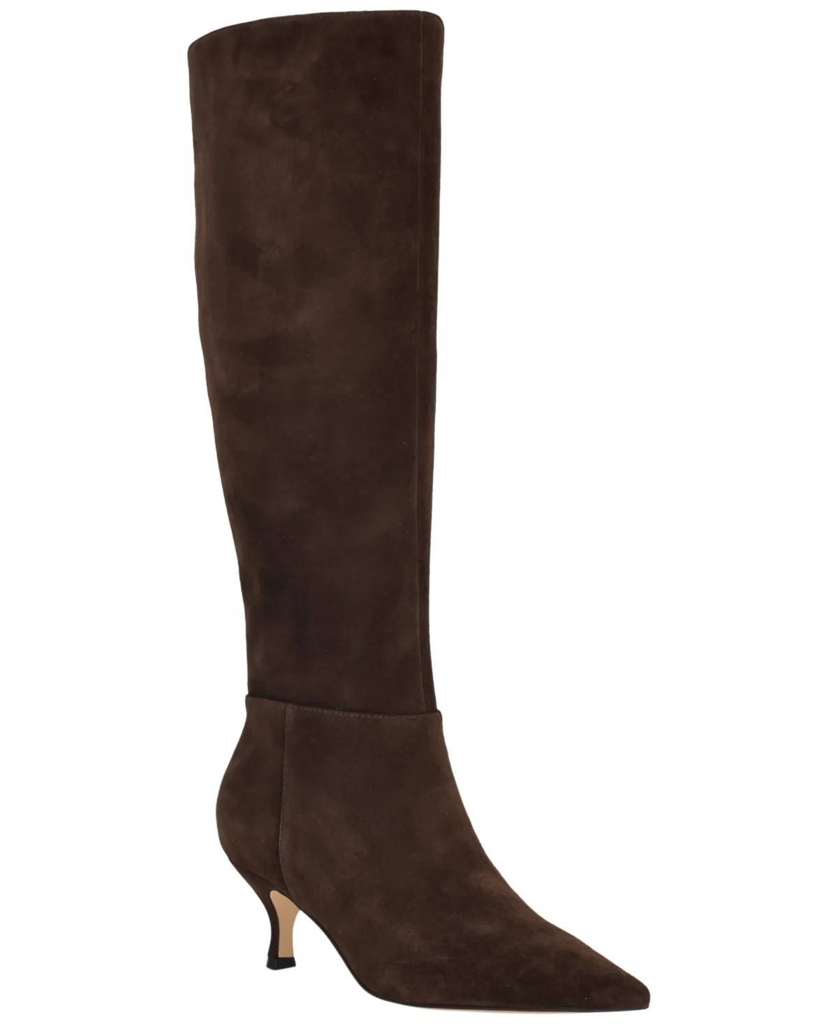 Somas Tall Wide Calf Kitten Heel Dress Boots by Nine West