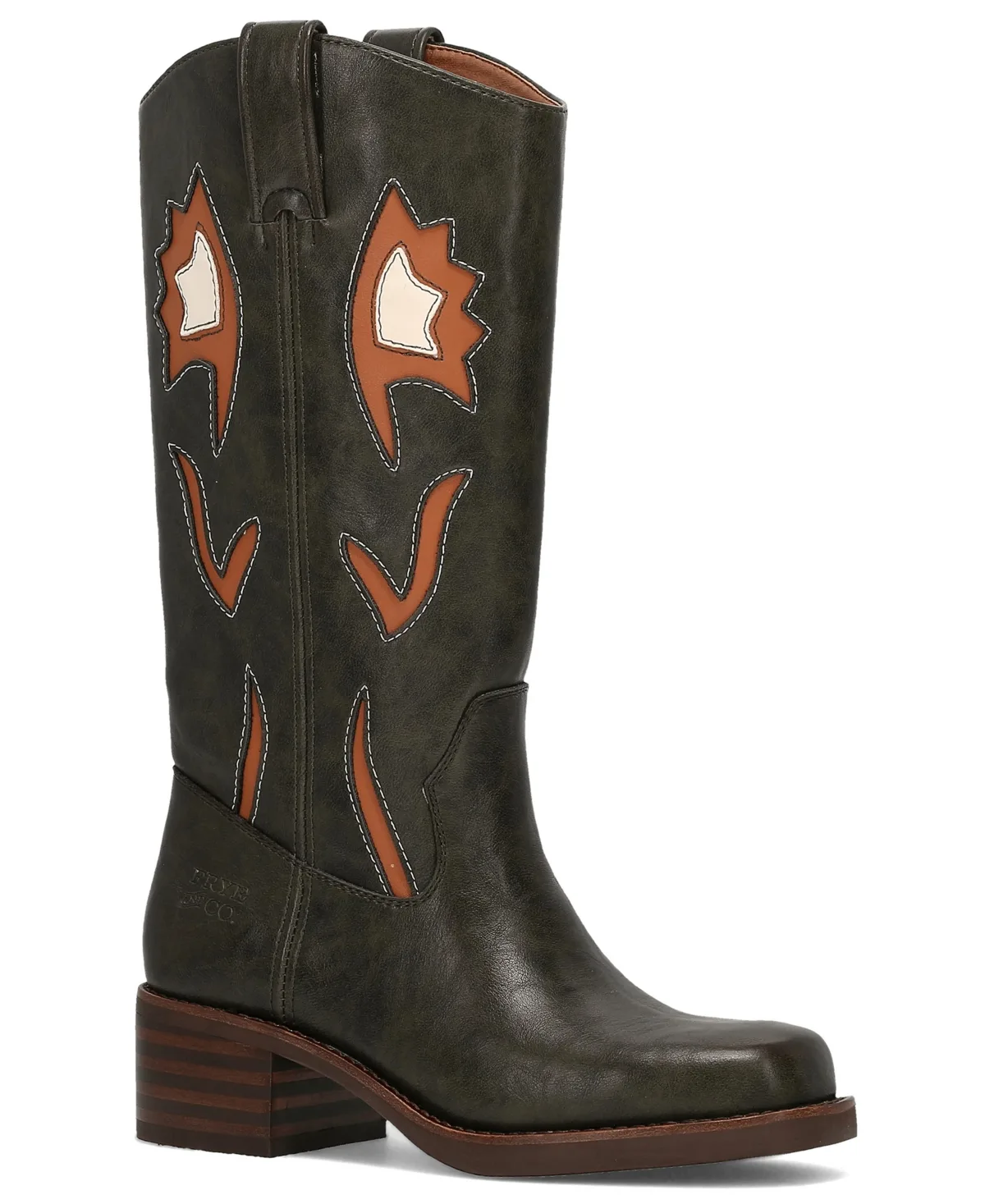 Miranda 10 Flower Slip-On Tall Boots