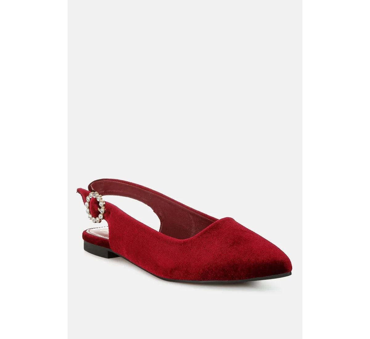 Dolan Velvet Slingback Flat Sandals