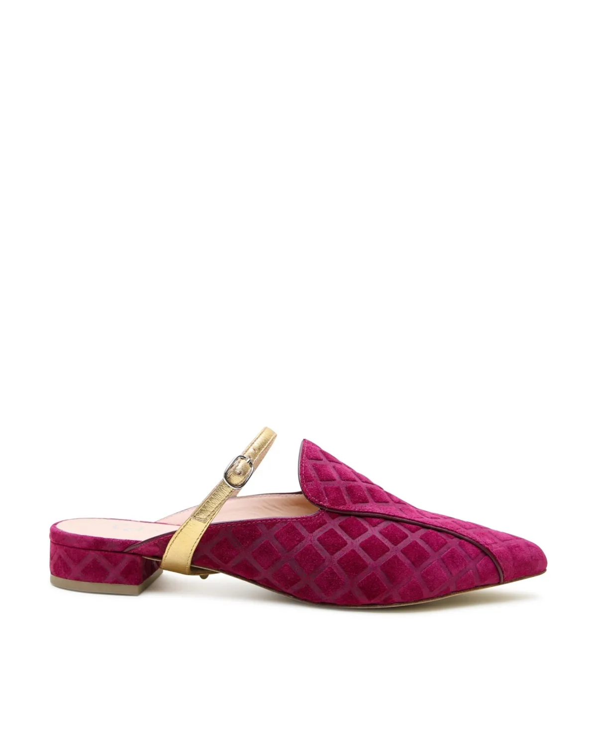 Gold Twiggy Customizable Loafer Slide by Alterre