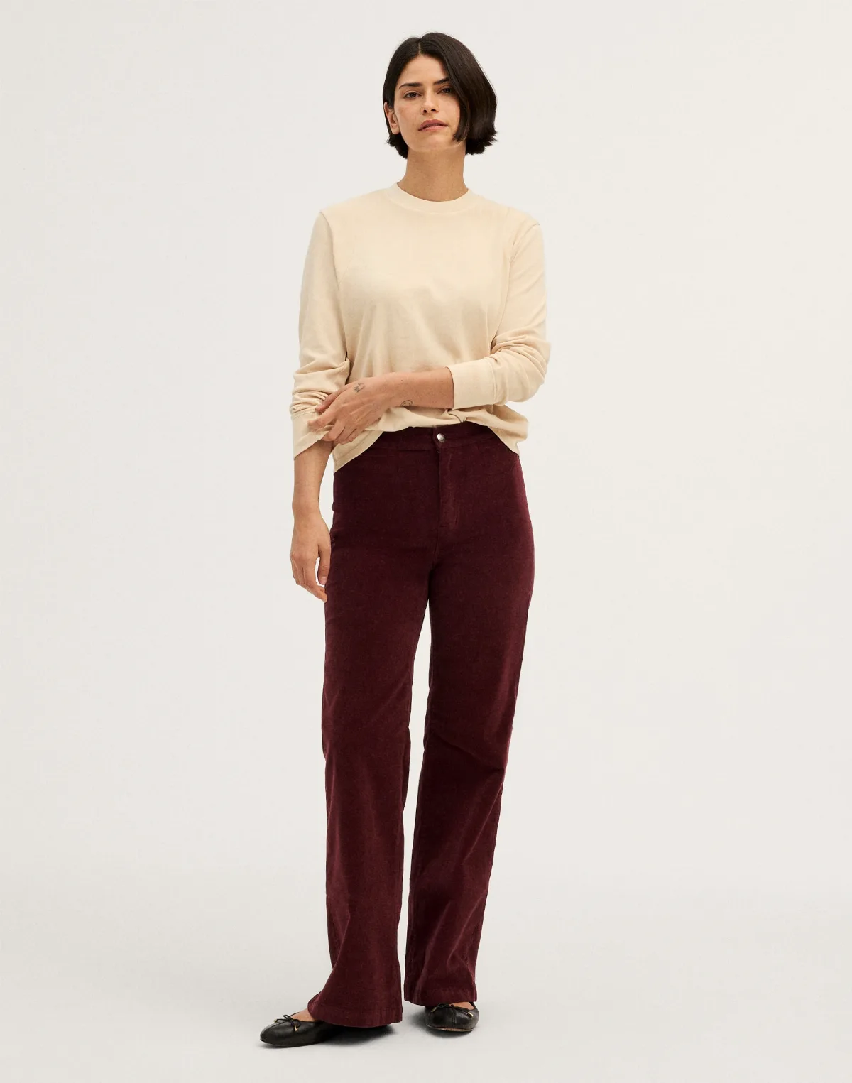 The Curvy Wide-Leg Pant in Corduroy by MW