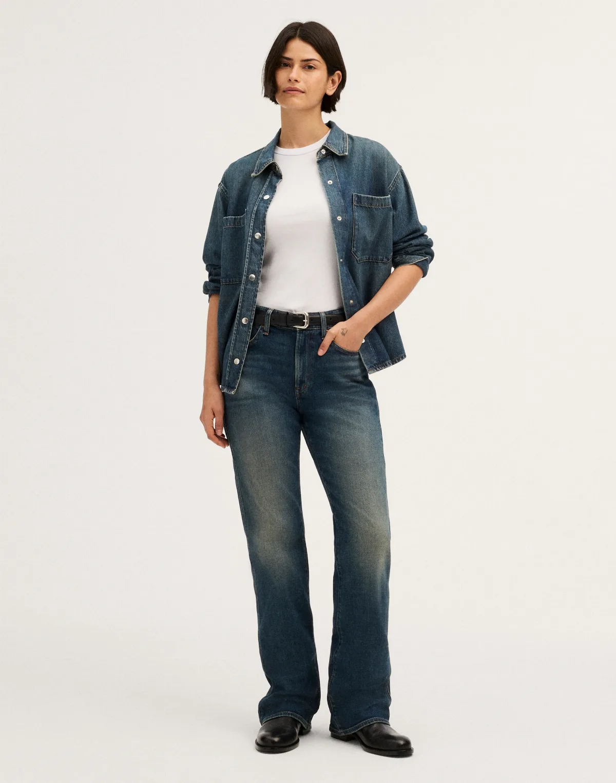 Curvy Relaxed Bootcut Jeans