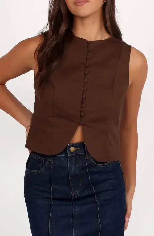 Daniella Cotton & Linen Vest by Petal & Pup