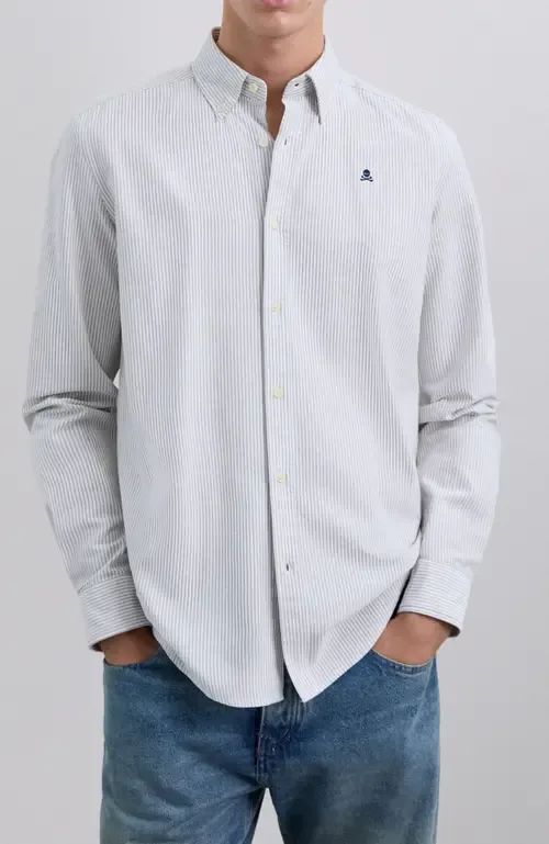 New Oxford Bd Slim Oe Shirt by Scalpers