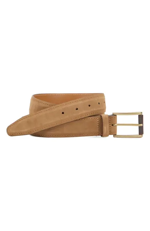 Hartford Nubuck Leather Belt by Johnston & Murphy