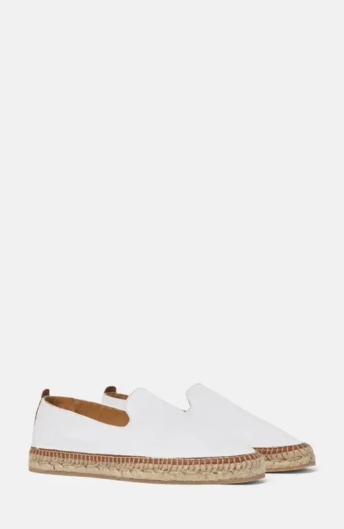 Martin Espadrilles in White - Canvas by SCAROSSO