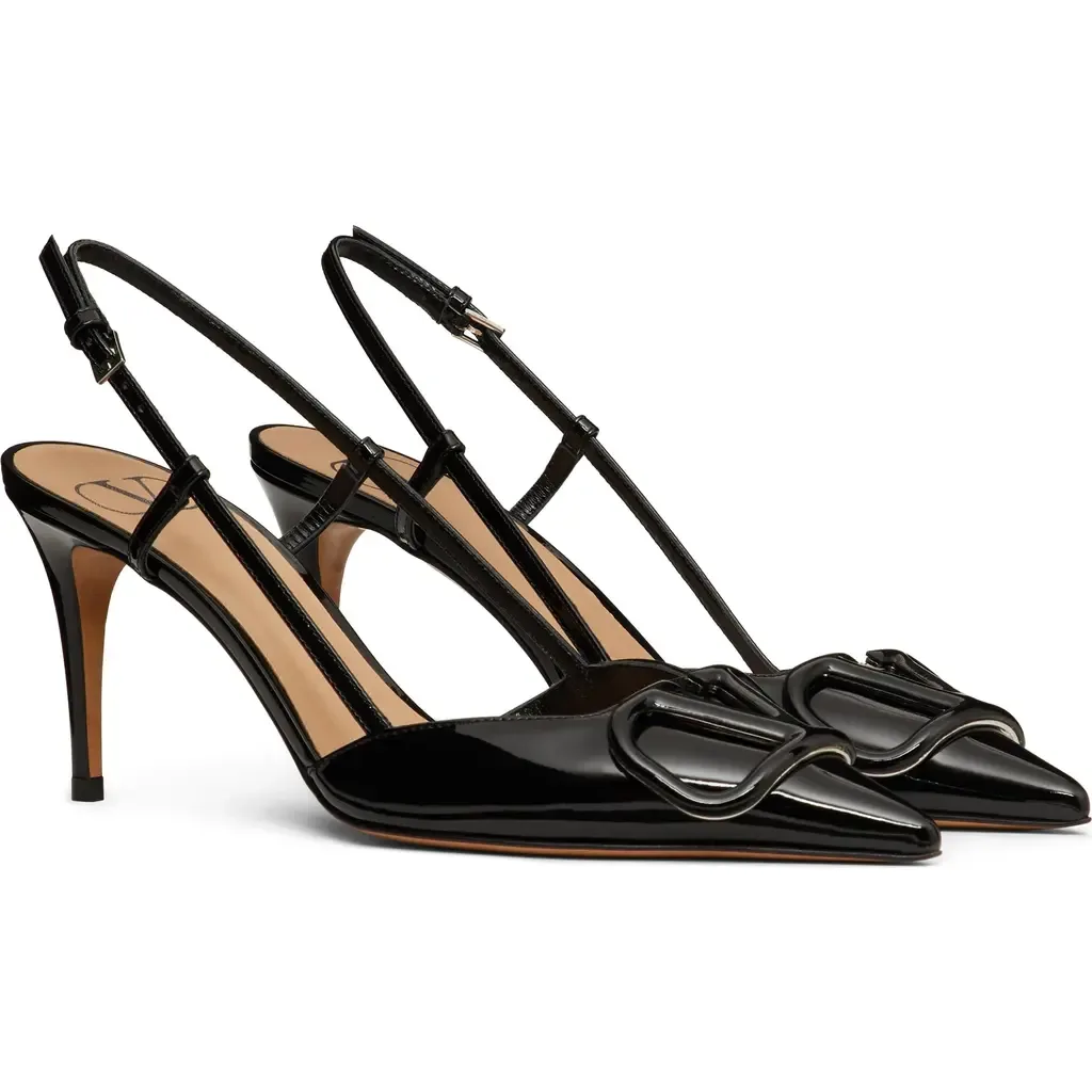 VLOGO Pointed Toe Slingback Pump