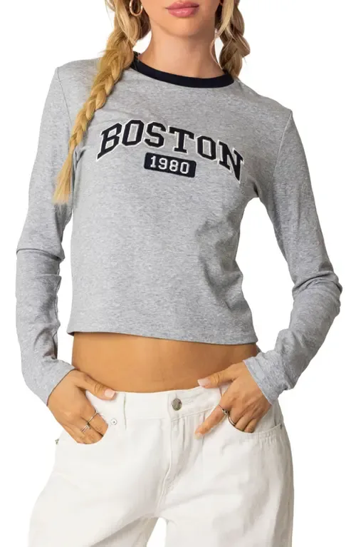 Boston Long Sleeve T-Shirt by EDIKTED