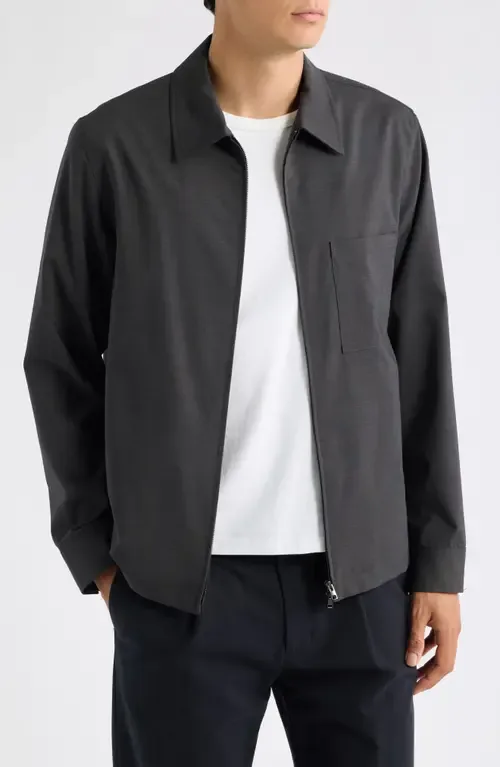Travel Motion Wool Blend Overshirt by Theory