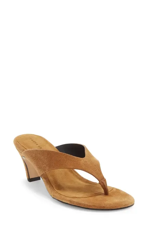 Kat Flip Flop in Chestnut Suede by Freda Salvador