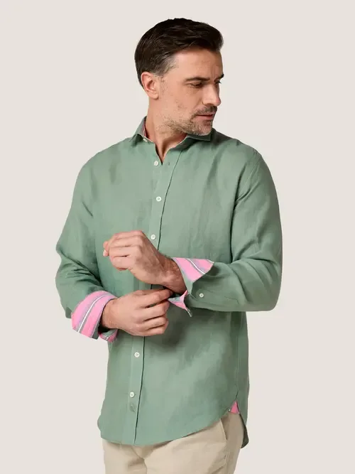 Classic Linen Long Sleeve Shirt by Koy Clothing