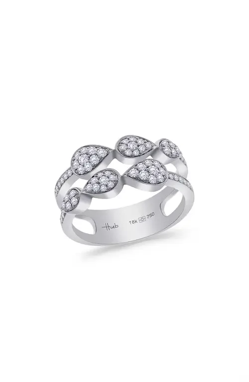 Bestow Diamond Stack Ring by Hueb
