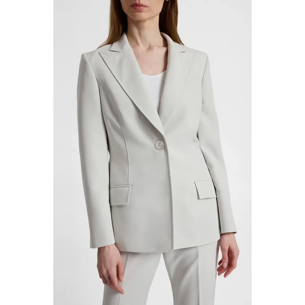 Jess Crepe Single Button Jacket by Santorelli