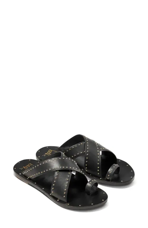 Curlew Studded Crossover Strap Slide Sandal by Beek