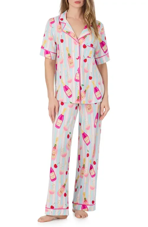 Print Long Pajamas by Room Service Pjs