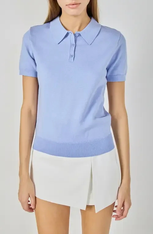 Polo Sweater in Periwinkle by Endless Rose