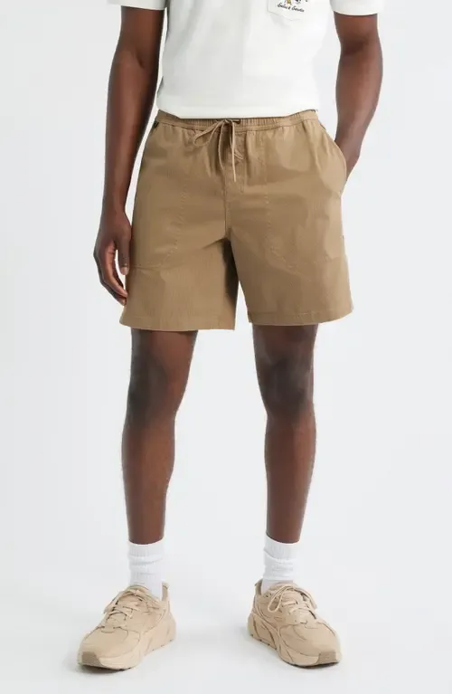 Made to Fade Stretch Cotton Drawstring Shorts