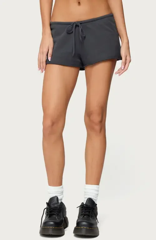 Leeroy French Terry Shorts by EDIKTED