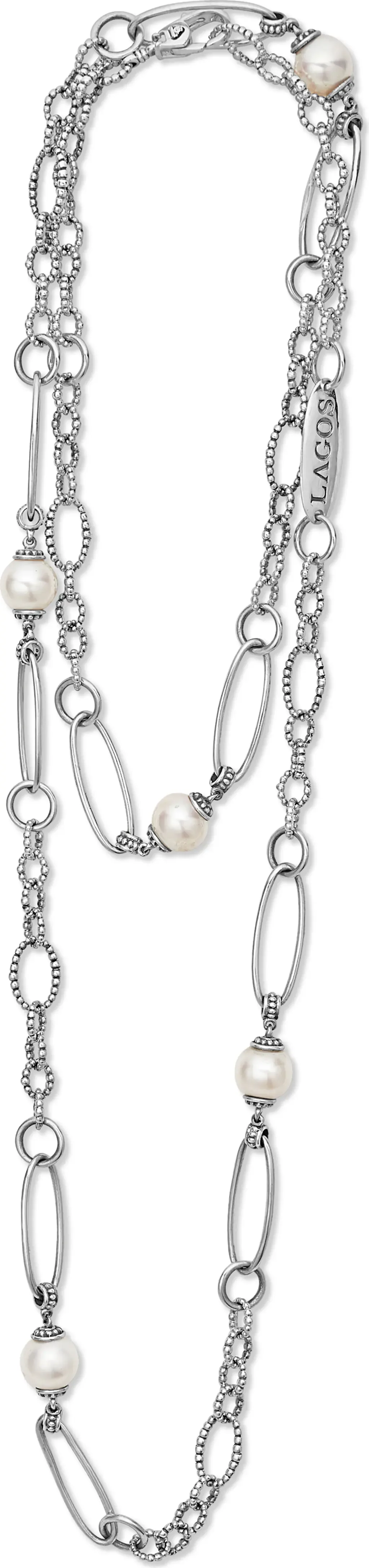Luna Freshwater Pearl Station Necklace by LAGOS