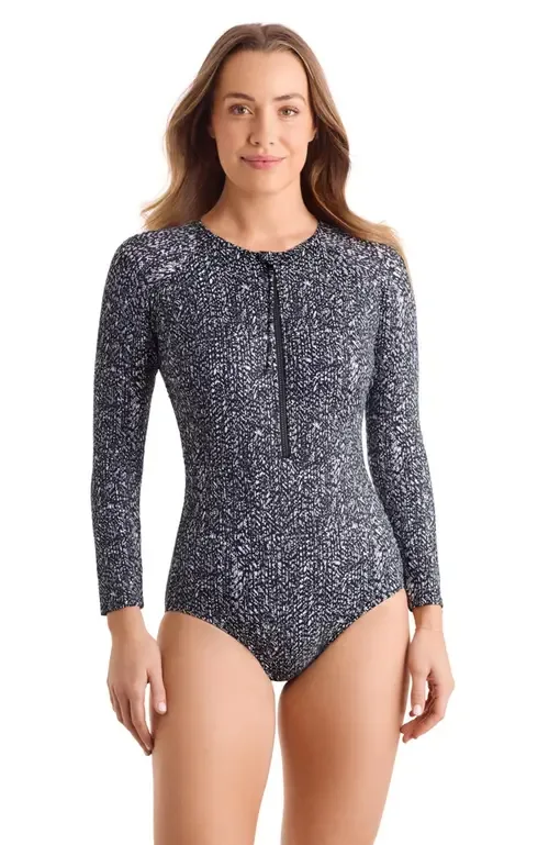 Paddle Board Chlorine Resistant One-Piece Swimsuit by ShapeSolver Sport