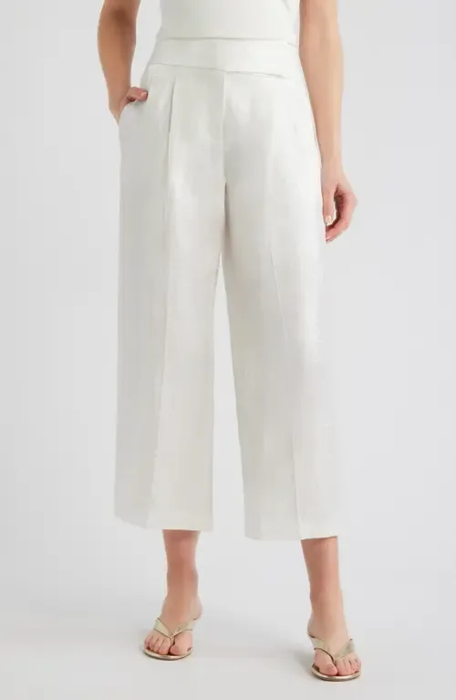 Tacres High Waist Ankle Wide Leg Pants by BOSS