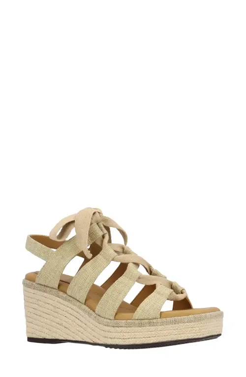 Garlynn Lace-Up Platform Wedge Sandal - Wide Width Available by J. Reneé