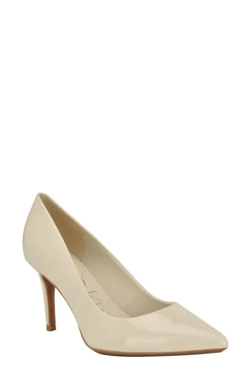 Gayle Pump in Ivory Patent by Calvin Klein