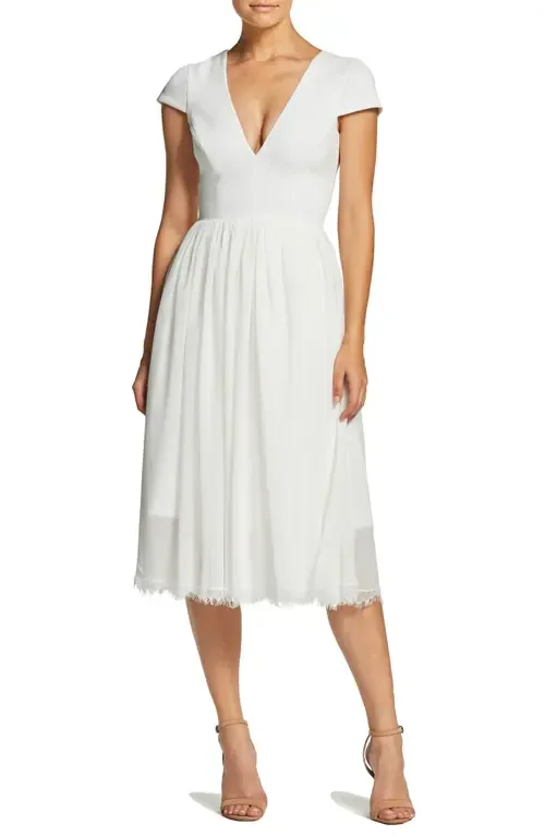 Corey Chiffon Fit & Flare Cocktail Dress by Dress the Population