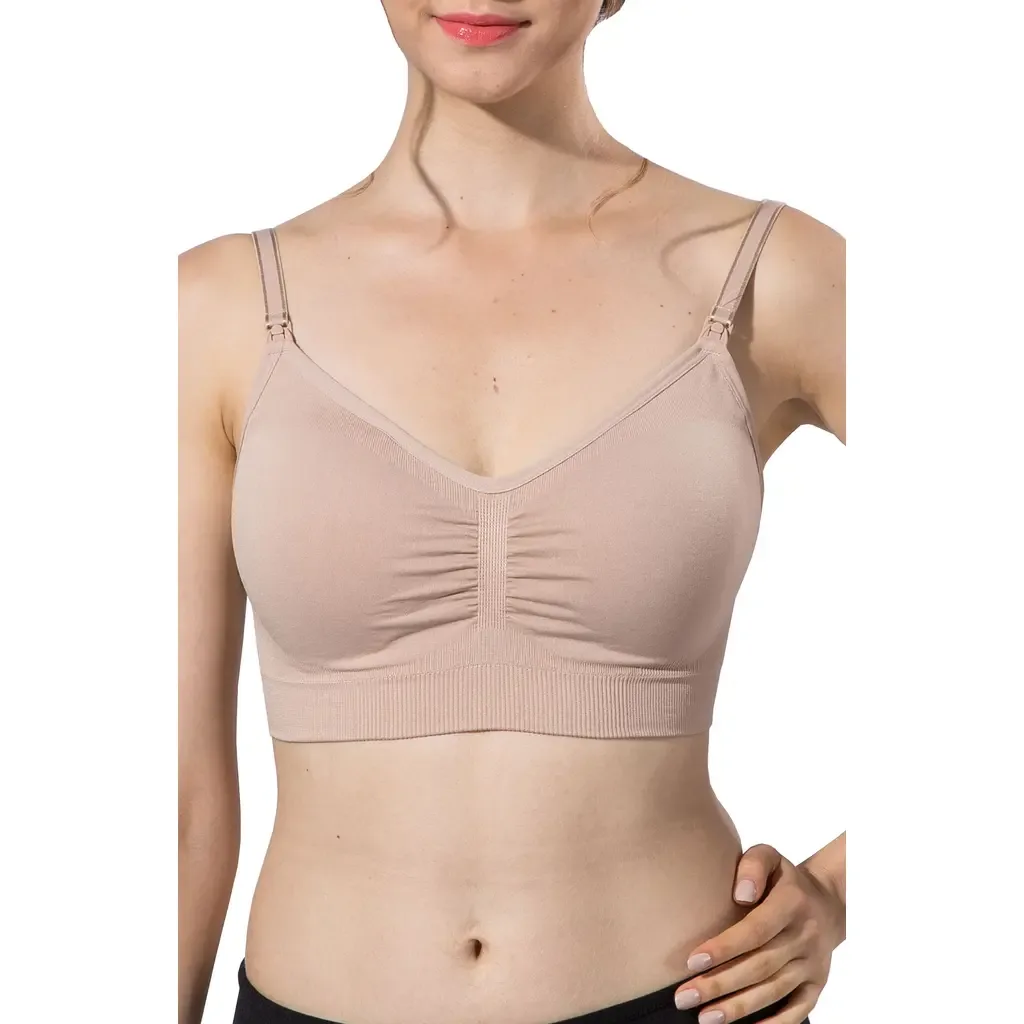Jade Seamless Nursing Bra by Modern Eternity Maternity