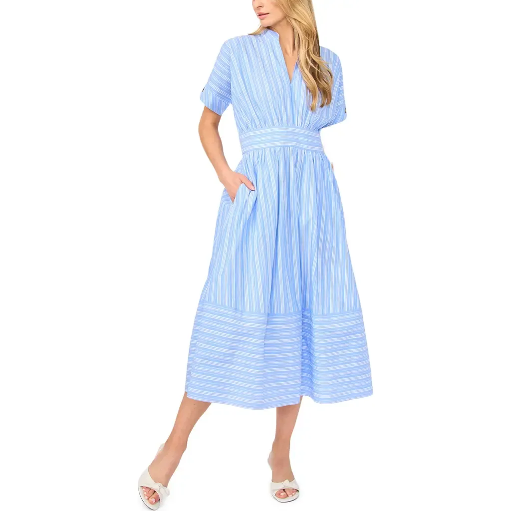 Stripe Cotton Midi Dress by Ted Baker
