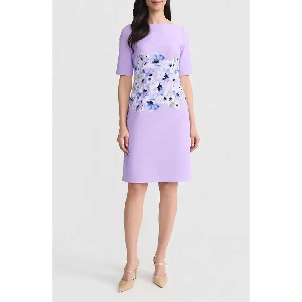 Floral Print Sheath Dress by KASPER