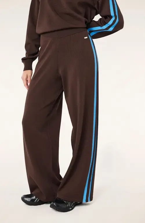 Retreat Stripe Wide Leg Track Pants by P.E Nation