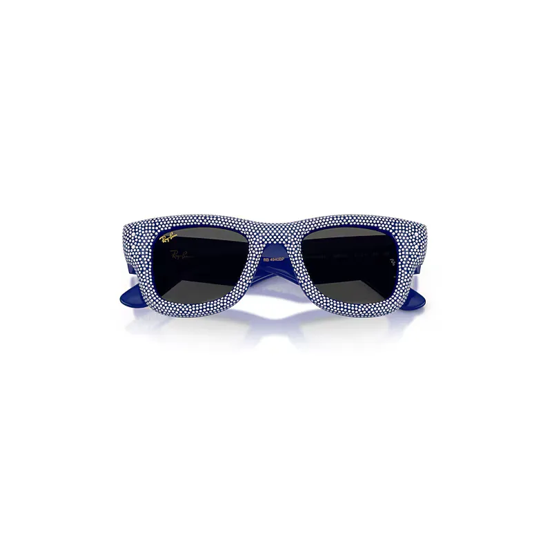 Wayfarer Puffer Crystal Pavè Edition Sunglasses Black Lenses