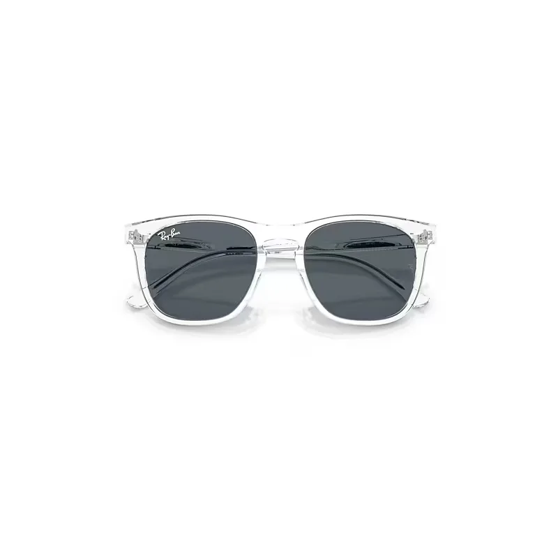Rb2210 Sunglasses Transparent Frame Blue Lenses by Ray-Ban