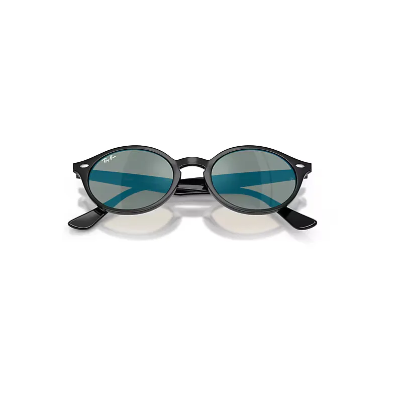 Rb4315 Sunglasses Black Frame Blue Lenses by Ray-Ban