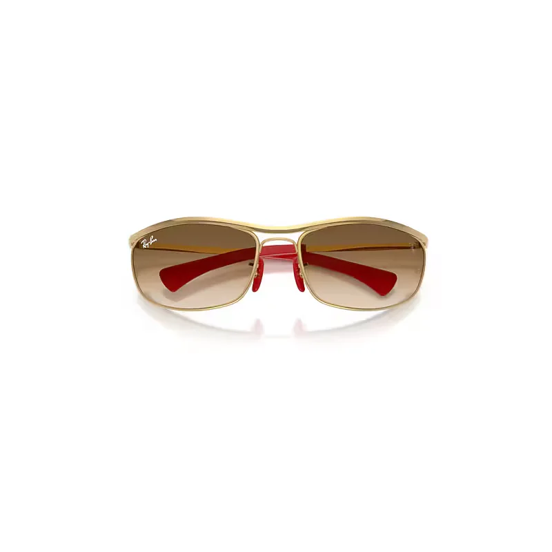 Rb3819m Scuderia Ferrari Collection Sunglasses Gold Frame Brown Lenses by Ray-Ban