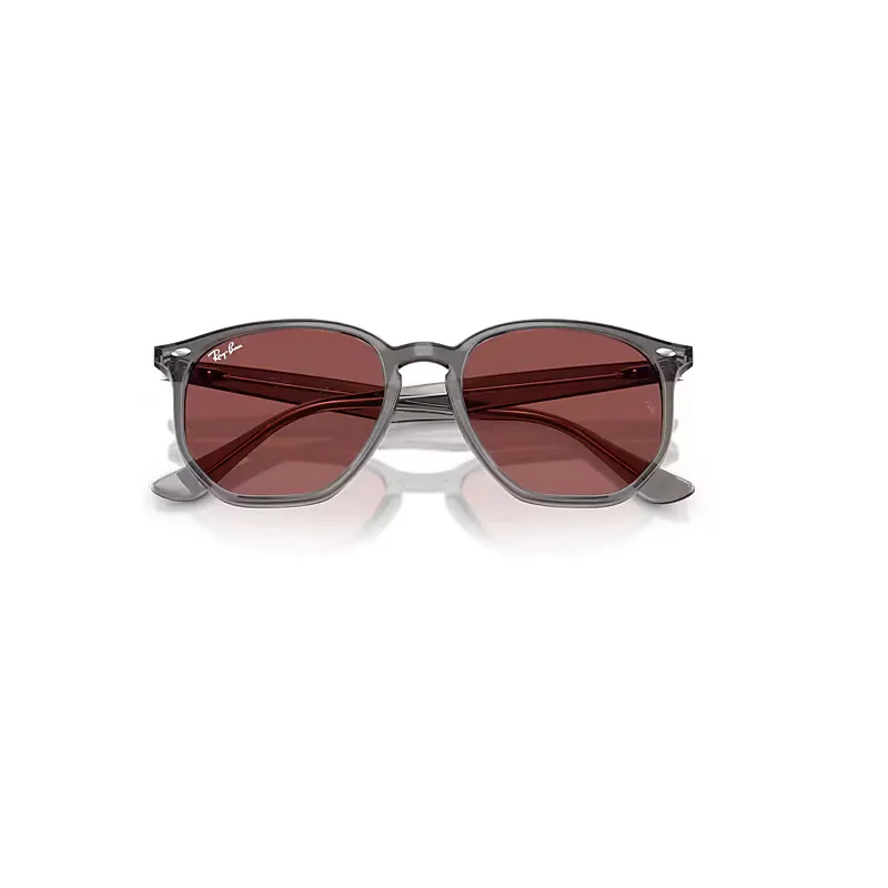 Rb4306 Sunglasses Opal Grey Frame Violet Lenses by Ray-Ban
