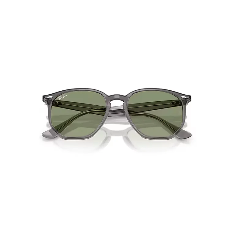 Rb4306 Sunglasses Opal Grey Frame Green Lenses by Ray-Ban