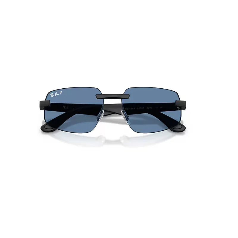 Rb4475 Polarized S Lenses Sunglasses Sand Black Frame Polarized Blue Lenses Polarized by Ray-Ban