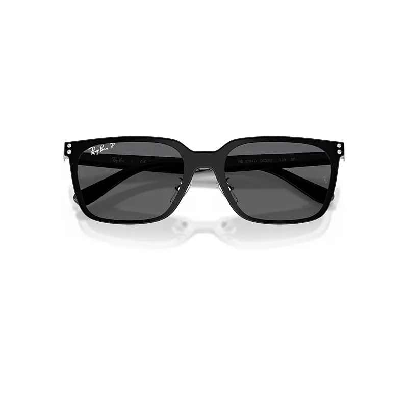 Rb3784d Sunglasses Silver Frame Grey Lenses Polarized by Ray-Ban