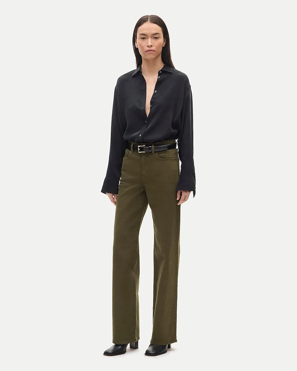 Slim-Wide Jean in Garment Dye by J.Crew