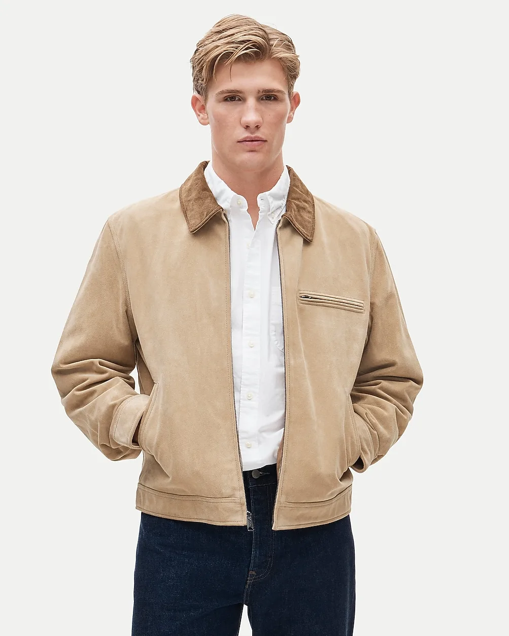 Wallace & Barnes Work Jacket in Italian Suede