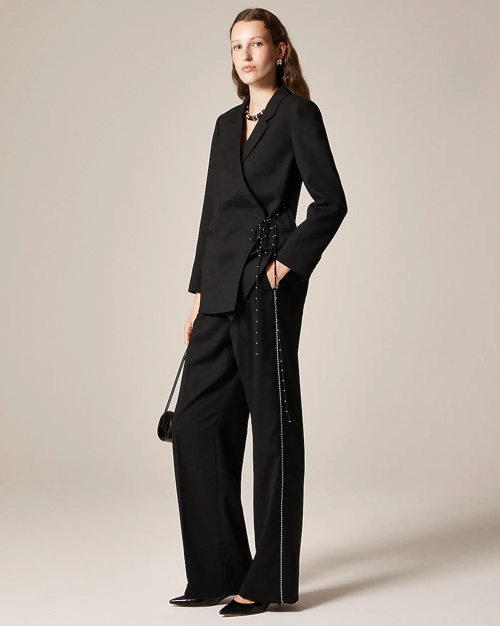 Collection Essential Wide-Leg Pant in Italian City Wool Blend by J.Crew