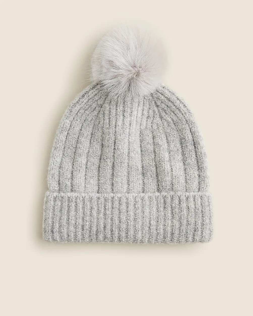 Ribbed Pom-Pom Beanie in Supersoft Yarn by J.Crew