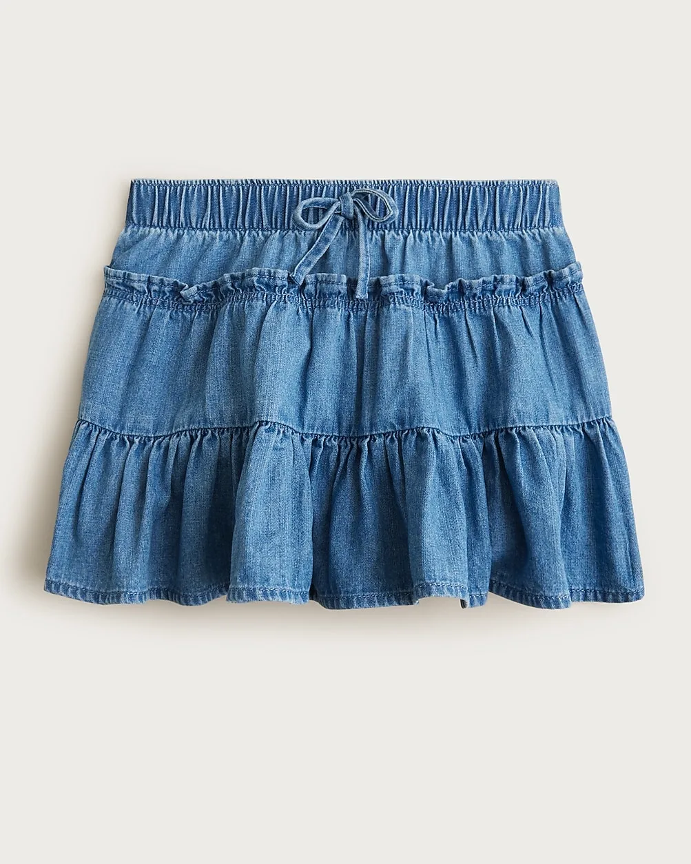 Pull-On Chambray Skirt by J.Crew