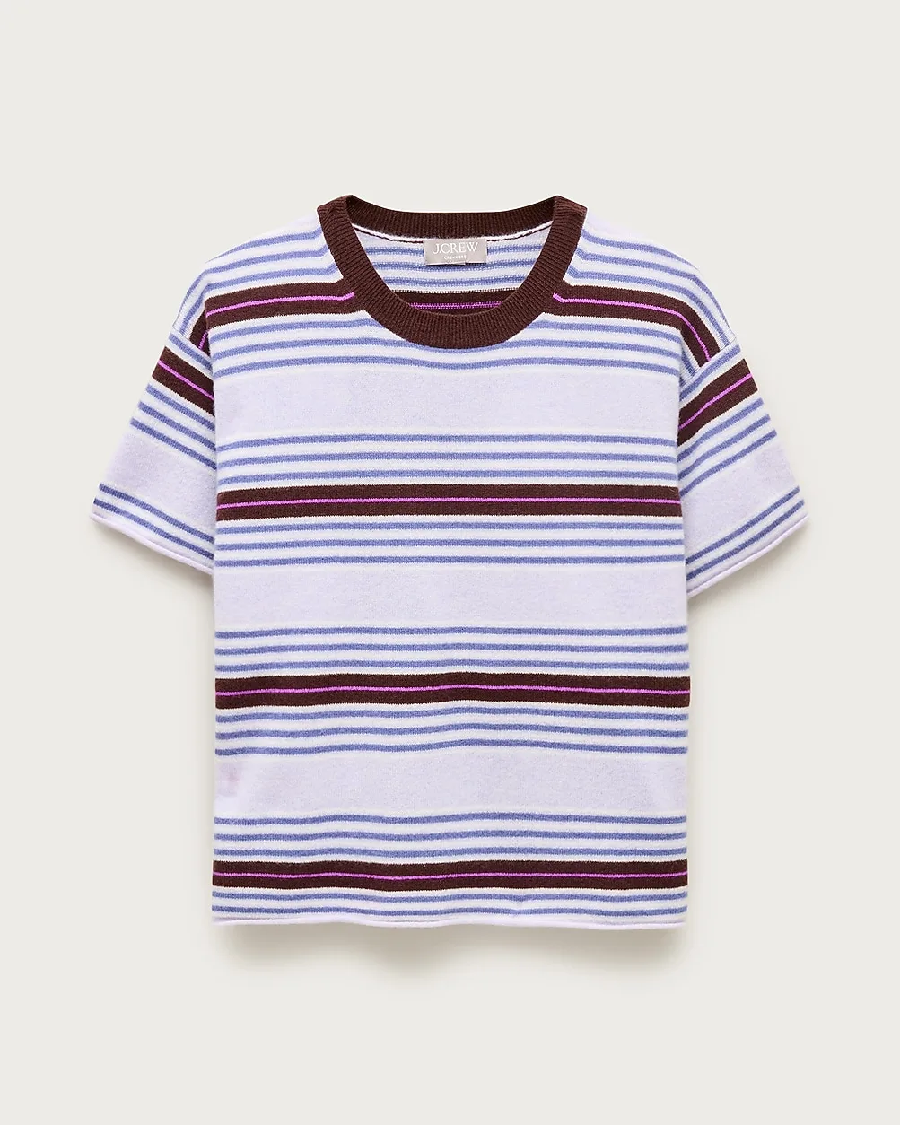 Cashmere Relaxed T-Shirt in Stripe by J.Crew
