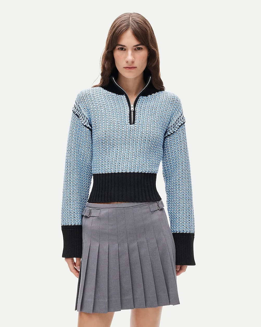Tiny Rollneck™ in Colorblock Tweed Stitch by J.Crew