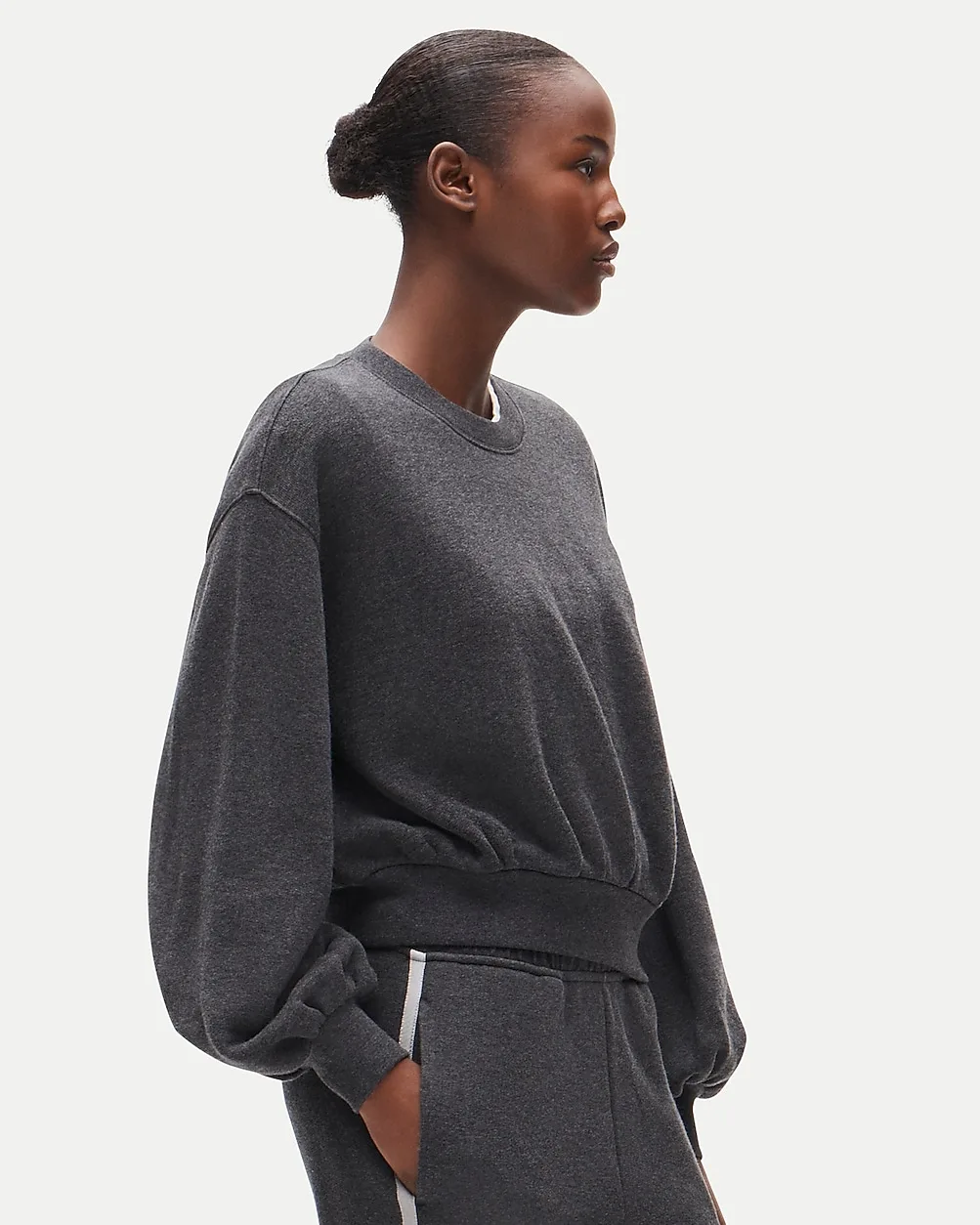 Heritage Terry Blouson-Sleeve Sweatshirt by J.Crew